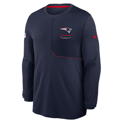 New England Patriots Sideline Coach Men's Nike Dri-FIT NFL Long